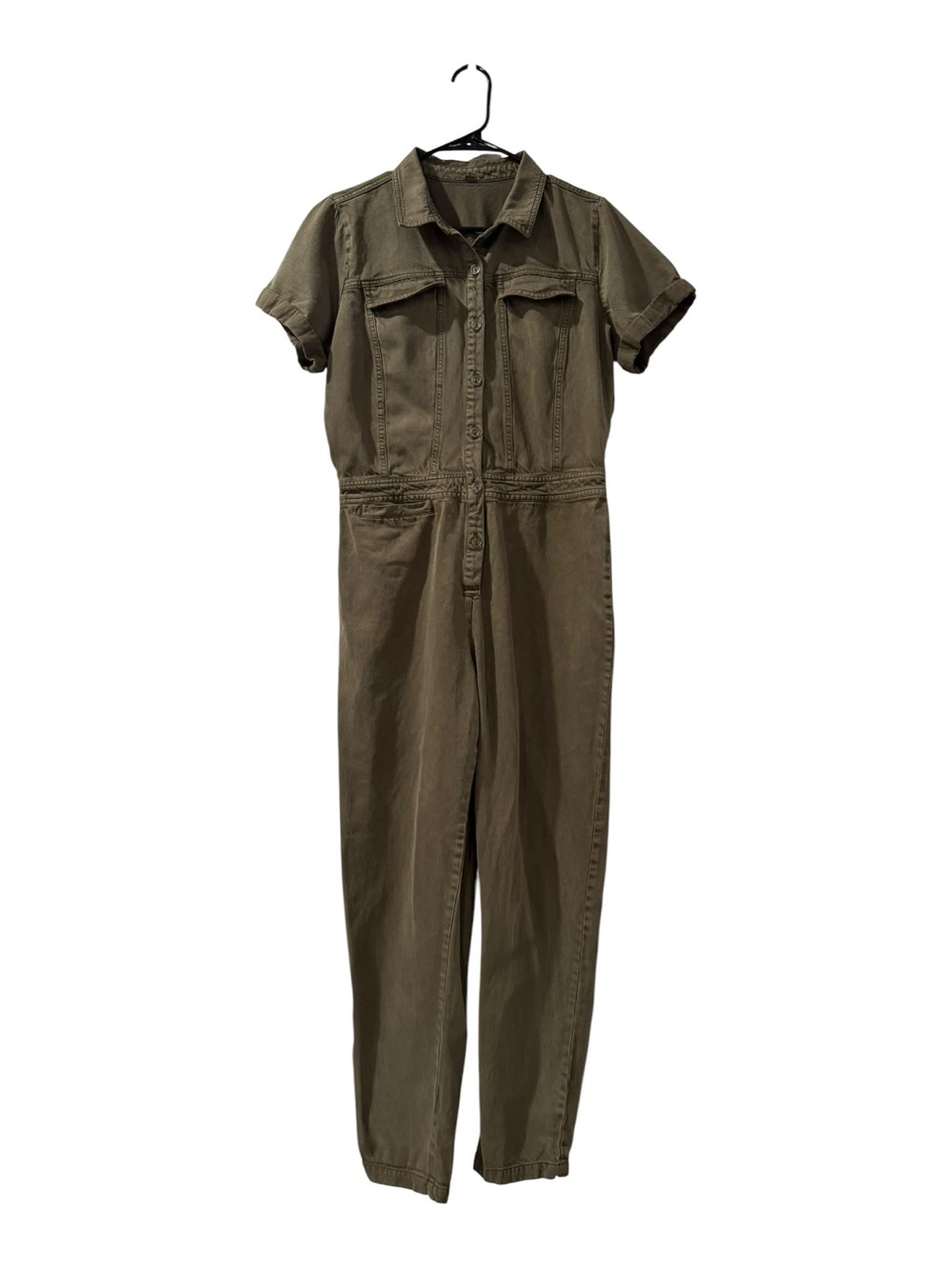 Young Fabulous & Broke Henry Utility Jumpsuit Olive Green Medium - Picture 3 of 13